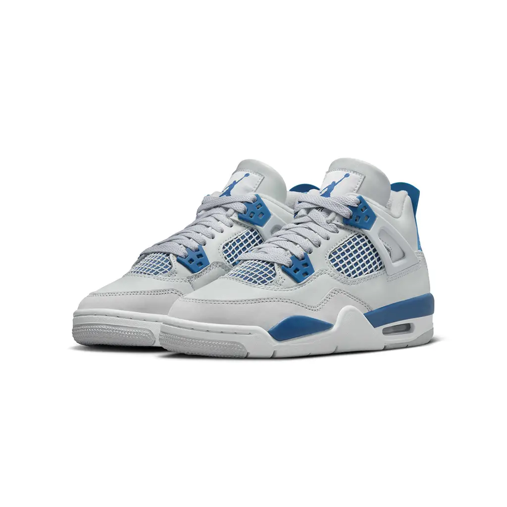AIR JORDAN 4 RETRO MILITARY BLUE (GS) - Image 3