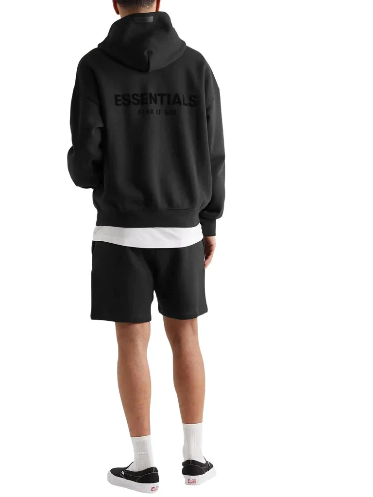 FEAR OF GOD ESSENTIALS BLACK HOODIE - Image 4