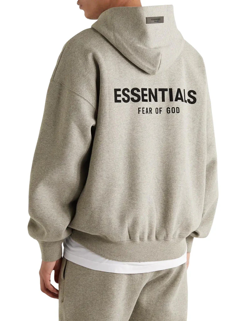 FEAR OF GOD ESSENTIALS DARK OATMEAL HOODIE - Image 4