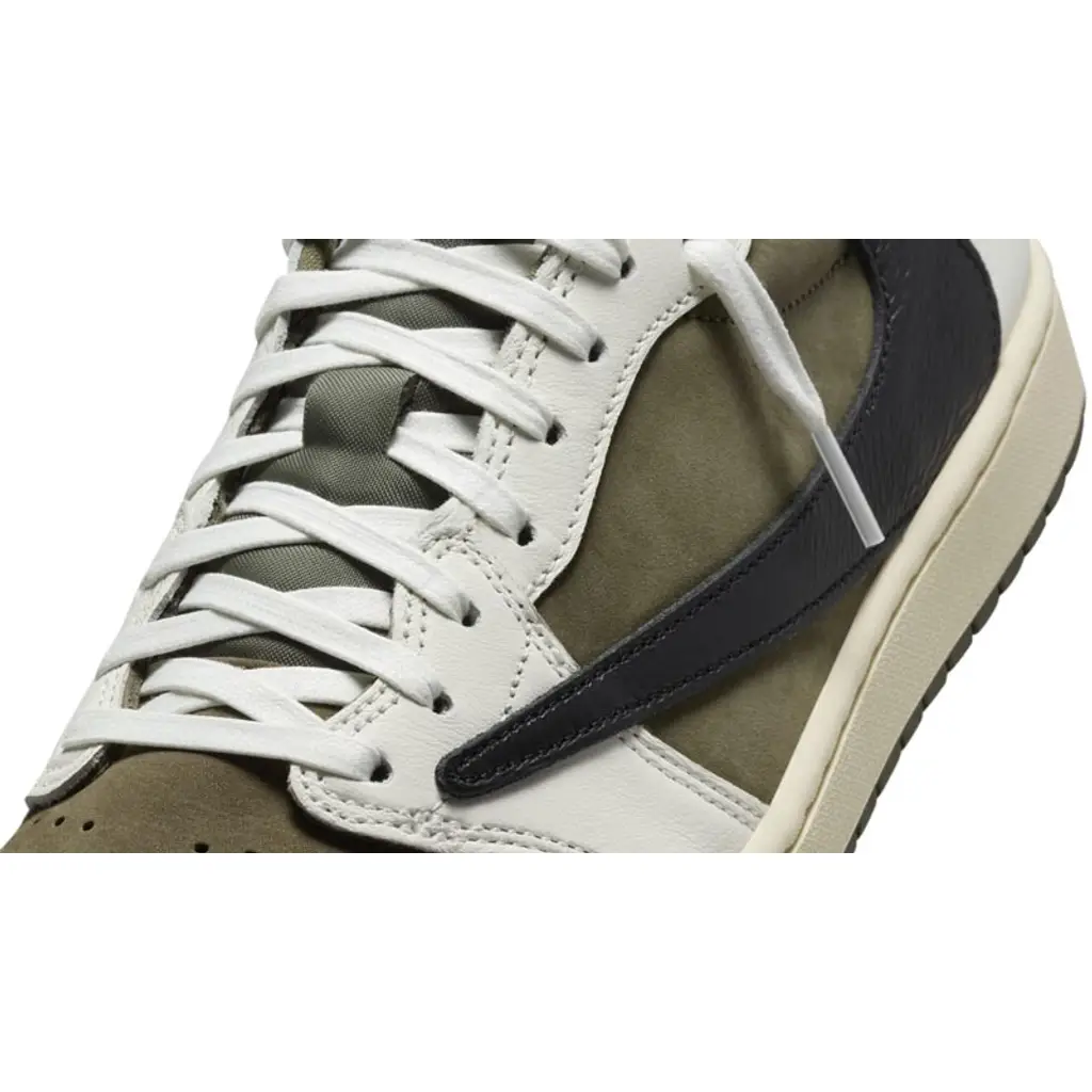 NIKE AIR JORDAN 1 LOW TRAVIS MEDIUM OLIVE - Image 5
